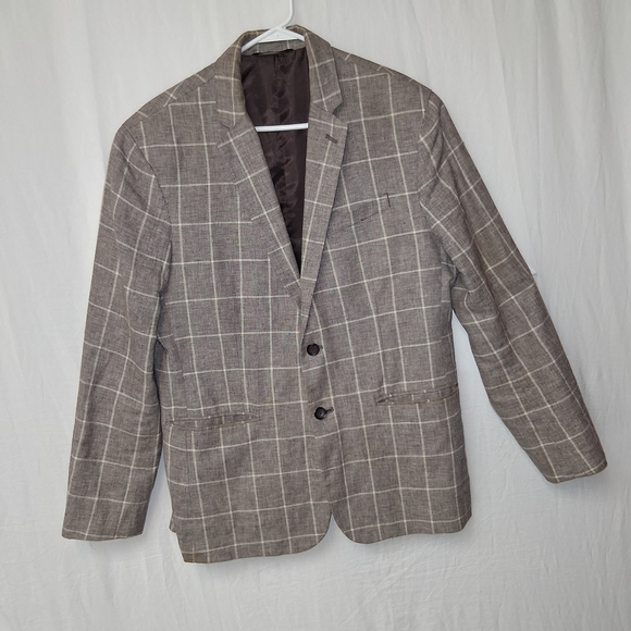 Banana Republic Brown Plaid Blazer Formal Size 42 - Picture 3 of 16